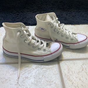 White Hightop Converse